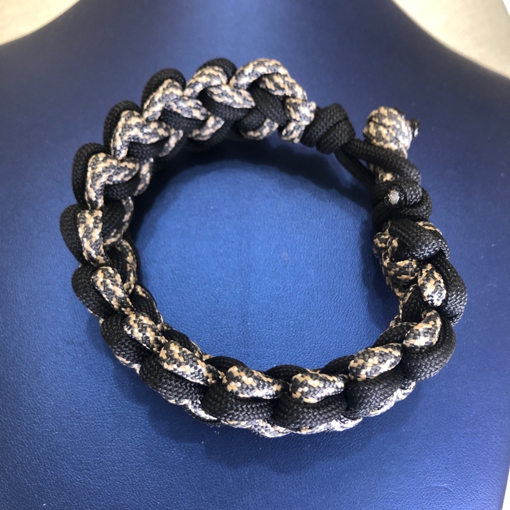 Handmade PARACORD BRACELET UNISEX black/grey